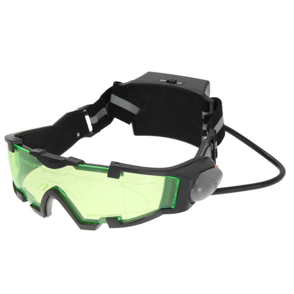 LED Night Vision Goggles Eye shield Green Lens eye protector view ...