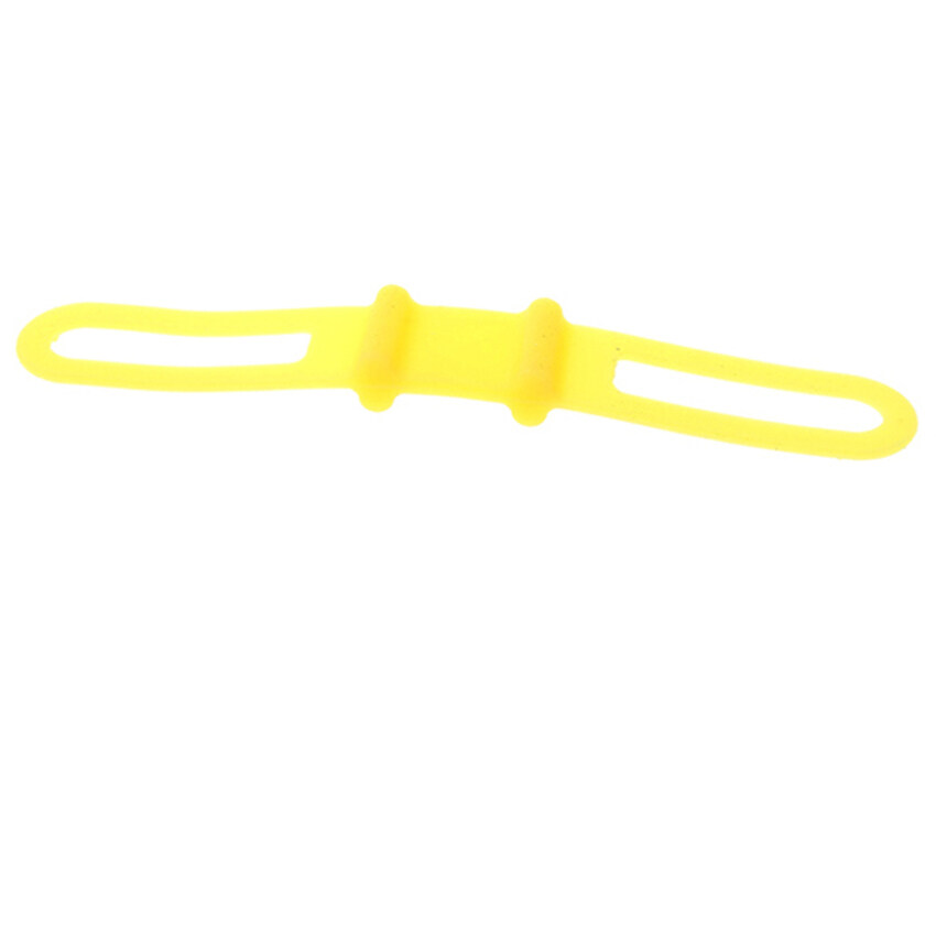 HKS Bike Silicone Rubber Bicycle Parts Yellow Holder Mount Tie Strap Bandage - intl