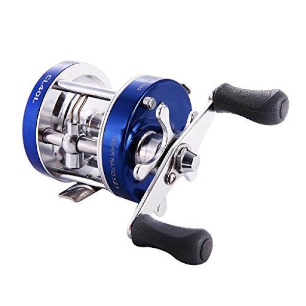 Isafish Bait Lempar Pancing Kumparan Biru Kanan Tangan Baitcaster Kumparan dengan Pegangan Yang Luar Biasa B01M9ERNXH-Internasional