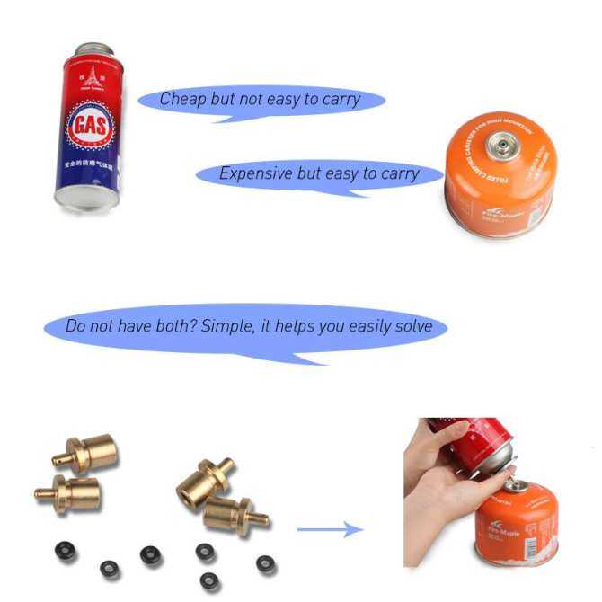 ... Jeebel Gas Refill Adapter for Outdoor Camping Stove Gas Cylinder Gas Tank Gas Burner Accessories Hiking