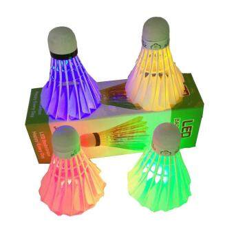 Delaman Badminton Set Duck Feather Badminton Balls Shuttlecocks Outdoor Indoor Training Sports Practice 12PCS