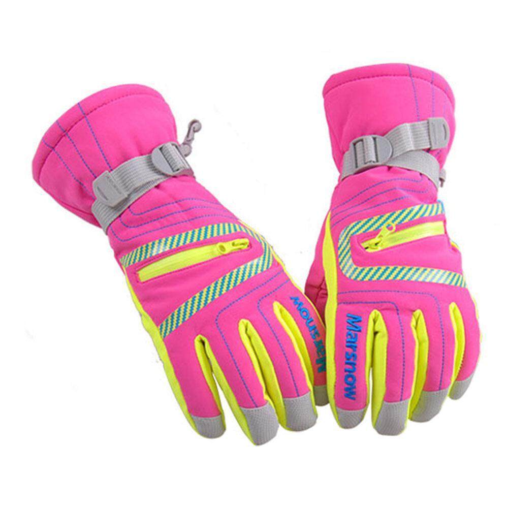 Lingtud Esing1®Olahraga Luar Ruangan Musim Dingin Sarung Tangan Ski Gunung Tahan Angin Tahan Air Hangat Snowboard Di Bawah Nol Ski Sarung Tangan Sepeda Pria Sarung Tangan Wanita (S-XL)-Intl
