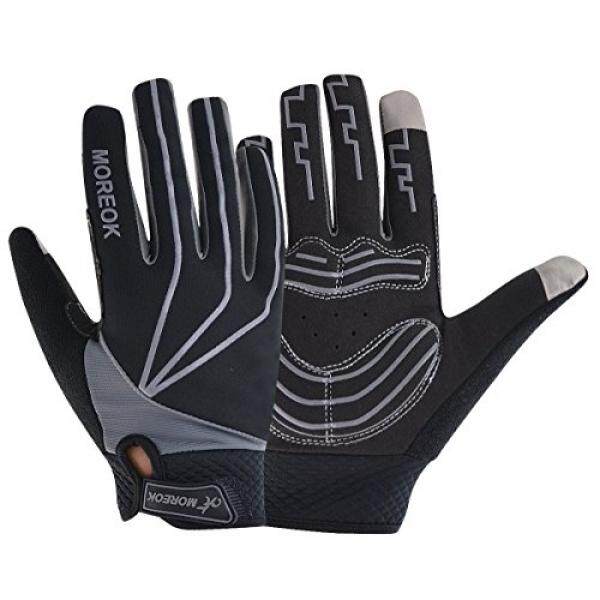 MATT SAGA Cycling Gloves Winter Full Finger Bike Bicycle Gloves Touch Screen Windproof Mountain Bike Road Bike Gloves Gel Padded Riding Driving Gloves for Men and Women Shock Absorbing Breathable - intl