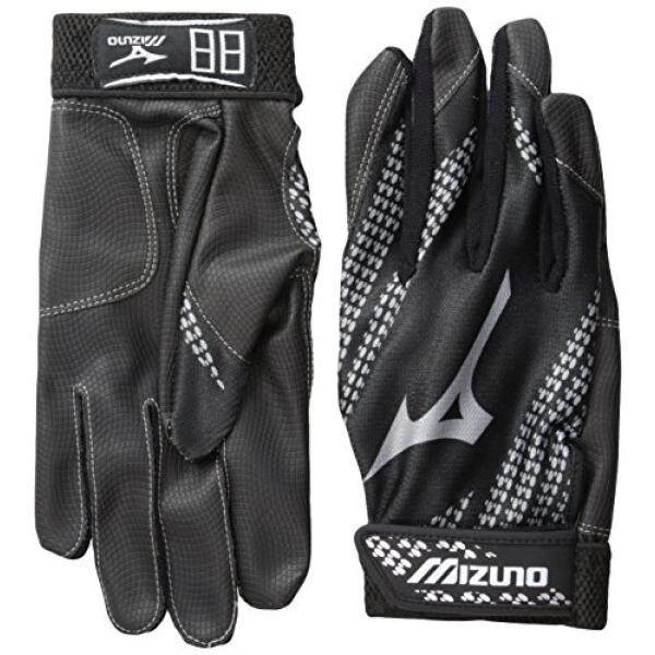 Mizuno Waralaba Sarung Tangan Pemukul, Hitam-Intl