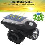 PAlight LED USB Rechargeable Bike Light Headlight Solar Energy Bicycle Front Light Waterproof with 360 Degree Rotating Mount