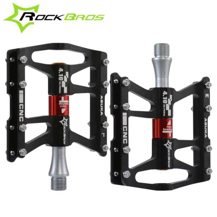 ROCKBROS Pedal Sepeda Seal Sepeda 4 Bearing Pedal Datar
