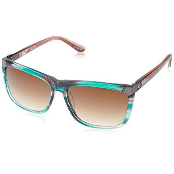 Spy Optic Unisex Emerson Lensa Bahagia Koleksi Kacamata Hitam Hijau Sunset/Perunggu Memudar, Satu Ukuran Cocok untuk Semua-Intl