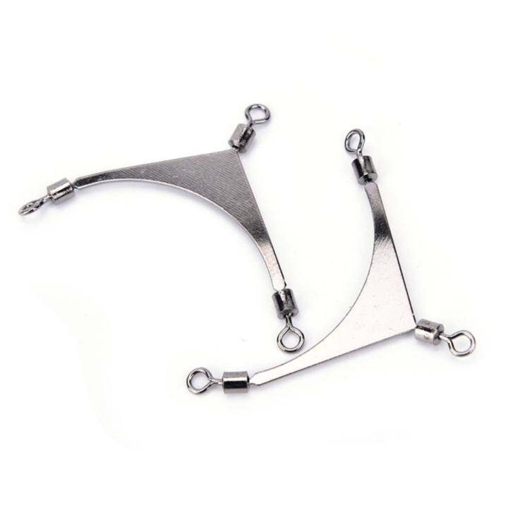 Sky Wing Stainless Steel Terminal Tackle Three 3 Way Swivel Lure Size:8#