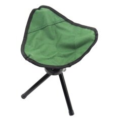 Tripod Folding Slacker Chair Portable Light weight Fishing Seat Stool For Camping Hiking Gardening Color:Green