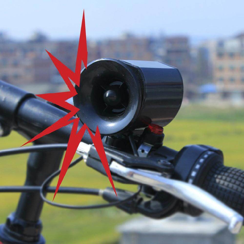 Ultra loud Speaker Black Electronic Bicycle 6Sounds Alarm Bell Bike Siren Horn - intl
