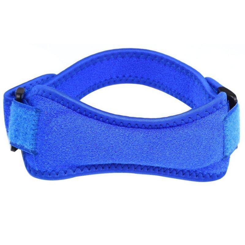 Velcro Kneepad Sport Knee Protector Leg Warmer Blue--TC