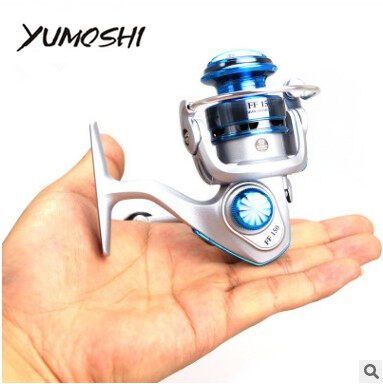 YUMOSHI FF150 MINI fishing reels,10bb,5.5:1,carretilha pesca,abu garcia,fly fishing,spinning reel,Metal rocker arm,fishing wheel - intl