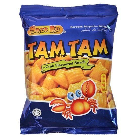 Snek Ku Tam Tam Crab Flavoured Snack Jajan 80G | Lazada