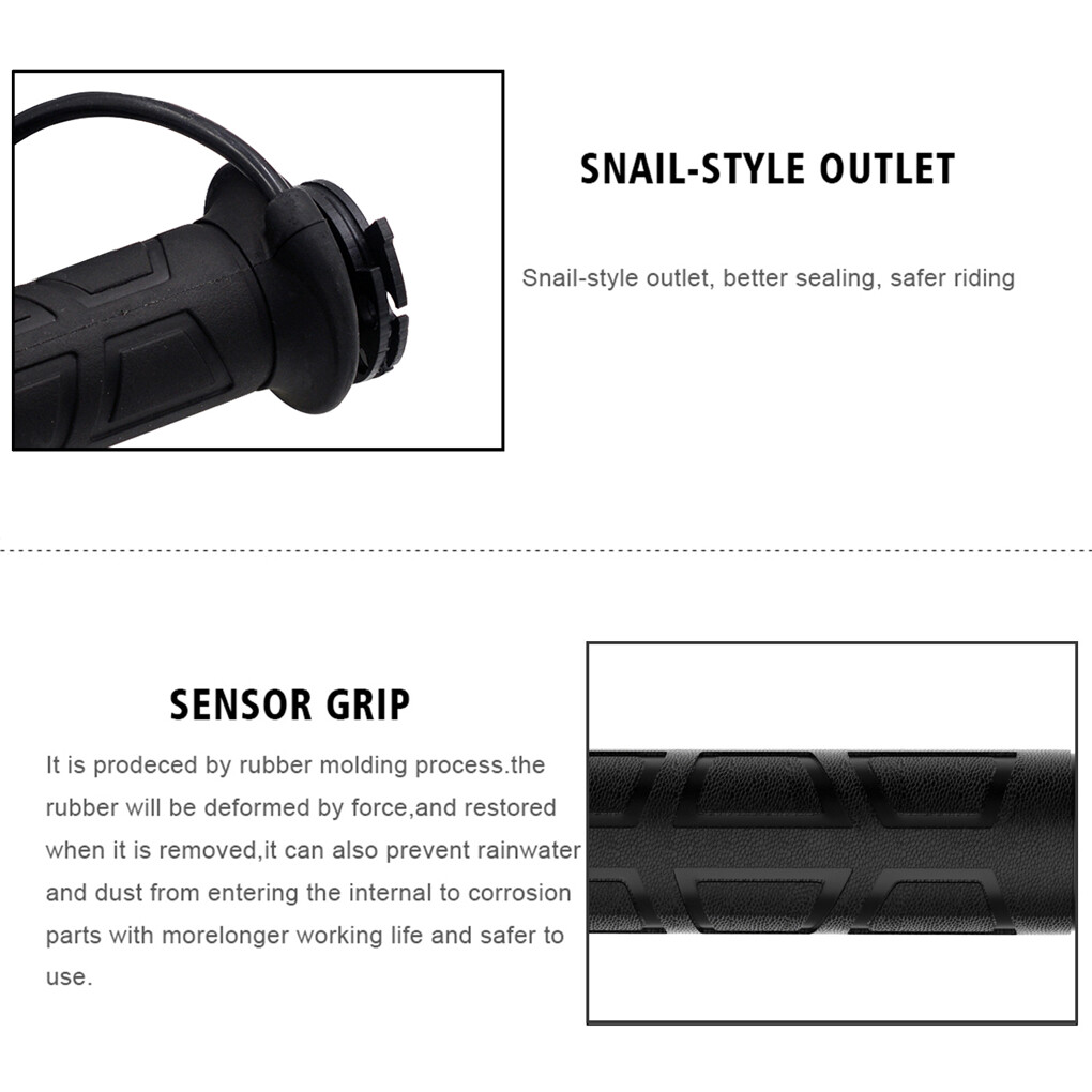 Universal Heated Handlebar Grip Clamp-on Adjustable Temperature Handgrip Hand Warmer Motorcycle Protectors 12V Automobile Parts