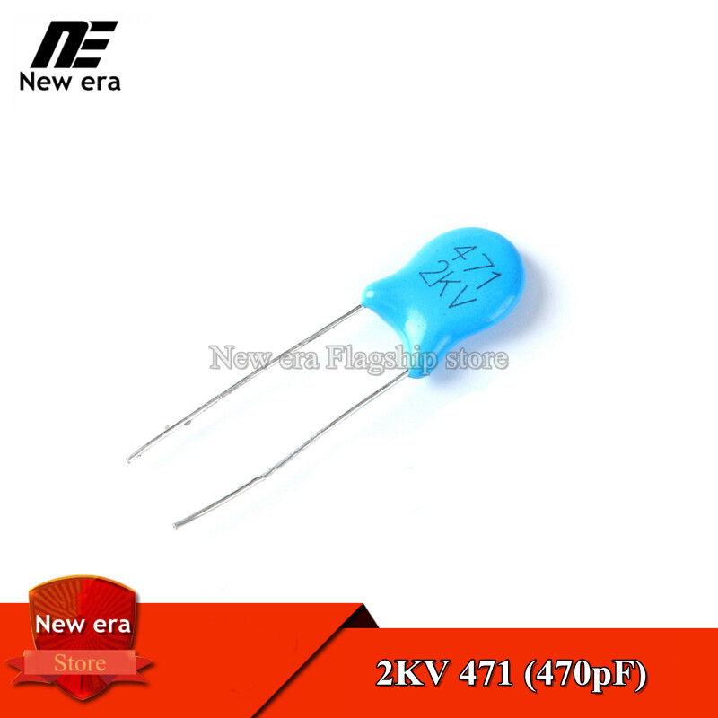 100pcs 471 2kv 470pf high voltage ceramic capacitor 2000v 2kv 471