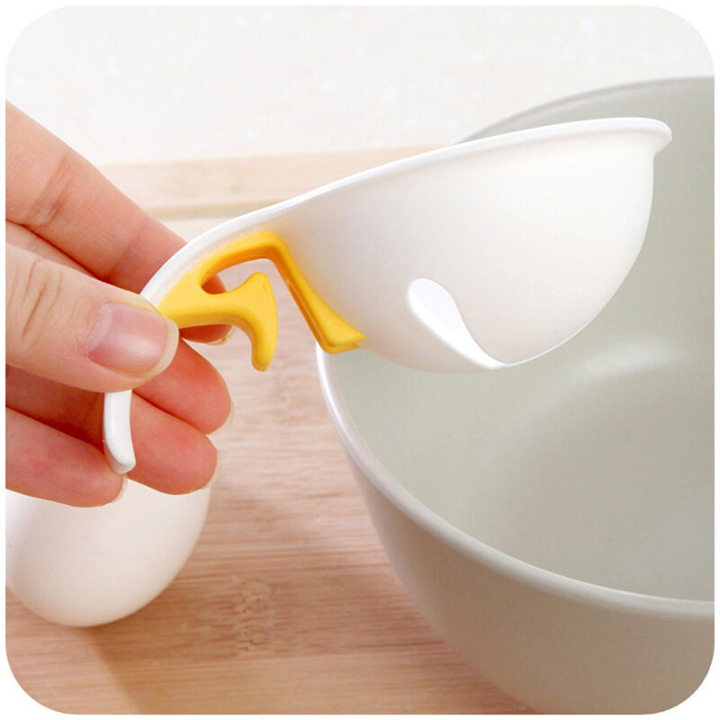 Food Grade Plastic Egg Yolk White Separator Egg Divider Novelty Kitchen Gadgets Cooking Tools