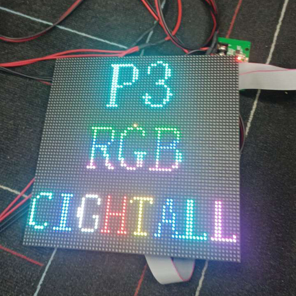 RGB LED matrix light panel, household tools, FocusAi P3/P4LED display matrix module advertising screen for advertising, banner display, demonstration, video display, educational purposes, etc.