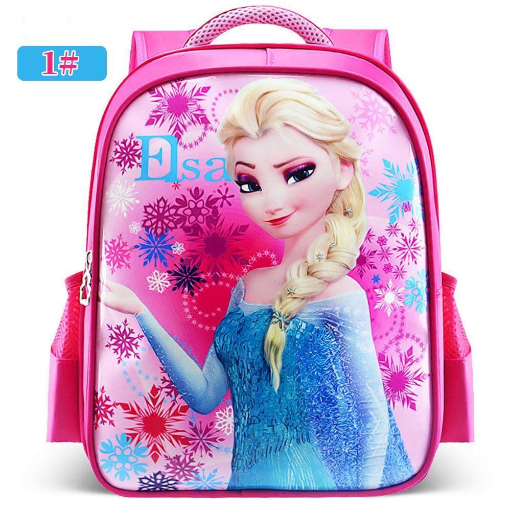 Girls backpack Bag Adjustable strap Shoulder Kids Waterproof Cartoon printed