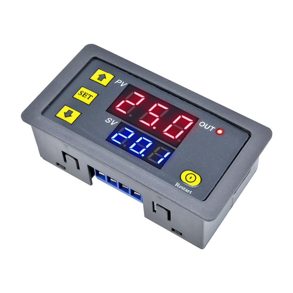 Original Diymore 12V Thermostat Cycle Timer Delay Dual Display Relay Module 0-999 hours