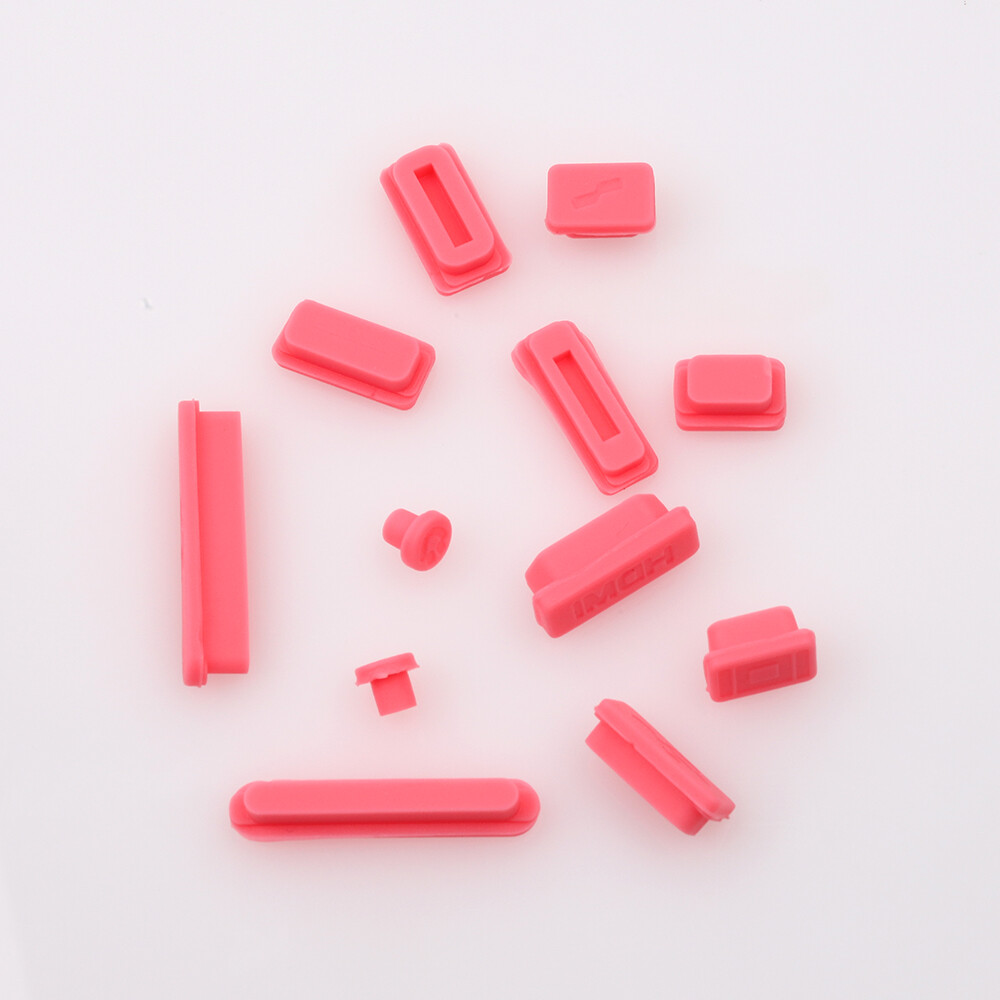 SisterHome Silicone Rubber Anti-Dust Plug Dustproof Cover Stopper Colorful Soft Silicone Dust Plug for Macbook M1 M2 M3 Air 13" 15 " 2024 Pro 2022 2023 2021 Retina Ports Laptop