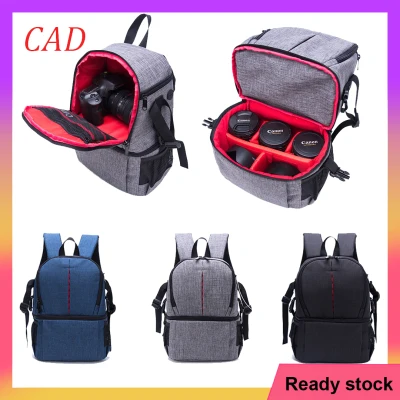 CAD Waterproof Camera Backpack Multifunctional Camera Bag Anti-theft Digital SLR Camera Lens Storage Bag