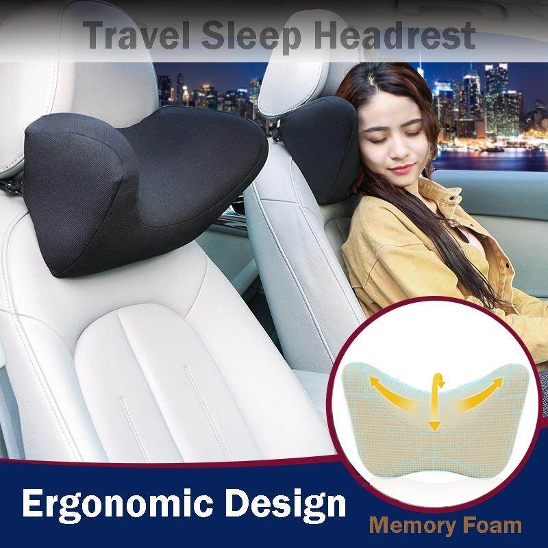 Car Seat Headrest Pad Memory Foam Pillow Head Neck Rest Support Cushion For MINI