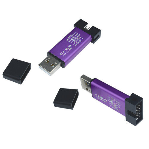 Chính Hãng VOKTTA ST-Link V2 Stlink Mini STM8 Mới Mô Phỏng STM32 STLINK, Tải Xuống Lập Trình Có Nắp Đậy