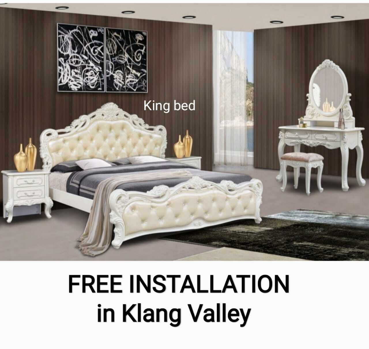 Q 10 King Size Classical Bedroom Set / Classical King Bedroom Set / Classical King Bed room