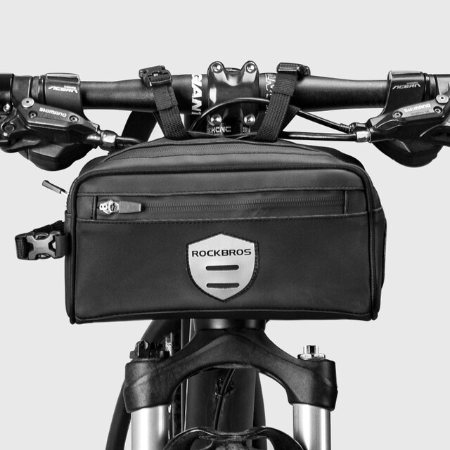 ROCKBROS Bicycle Front Basket Handlebar Bag Frame Pannier Cycling Bag Portable Shoulder Bag