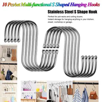 10pcs Set Multi Function Polished Metal Rustproof Curtain Rings