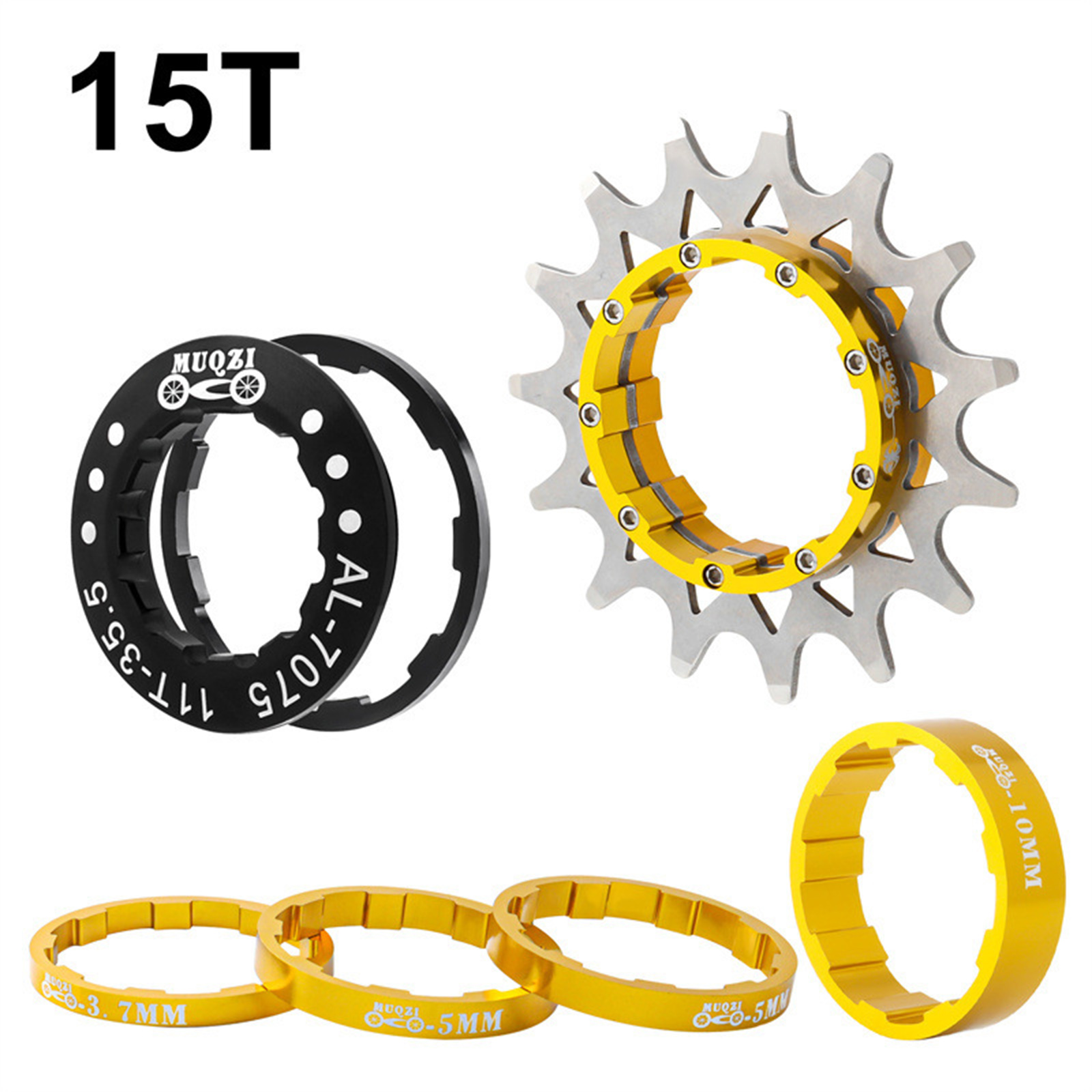 Blesiya Bộ Bánh Đà Đơn Tốc Độ 15T Cho Xe Đạp Bộ Chuyển Đổi Xe Đạp Leo Núi