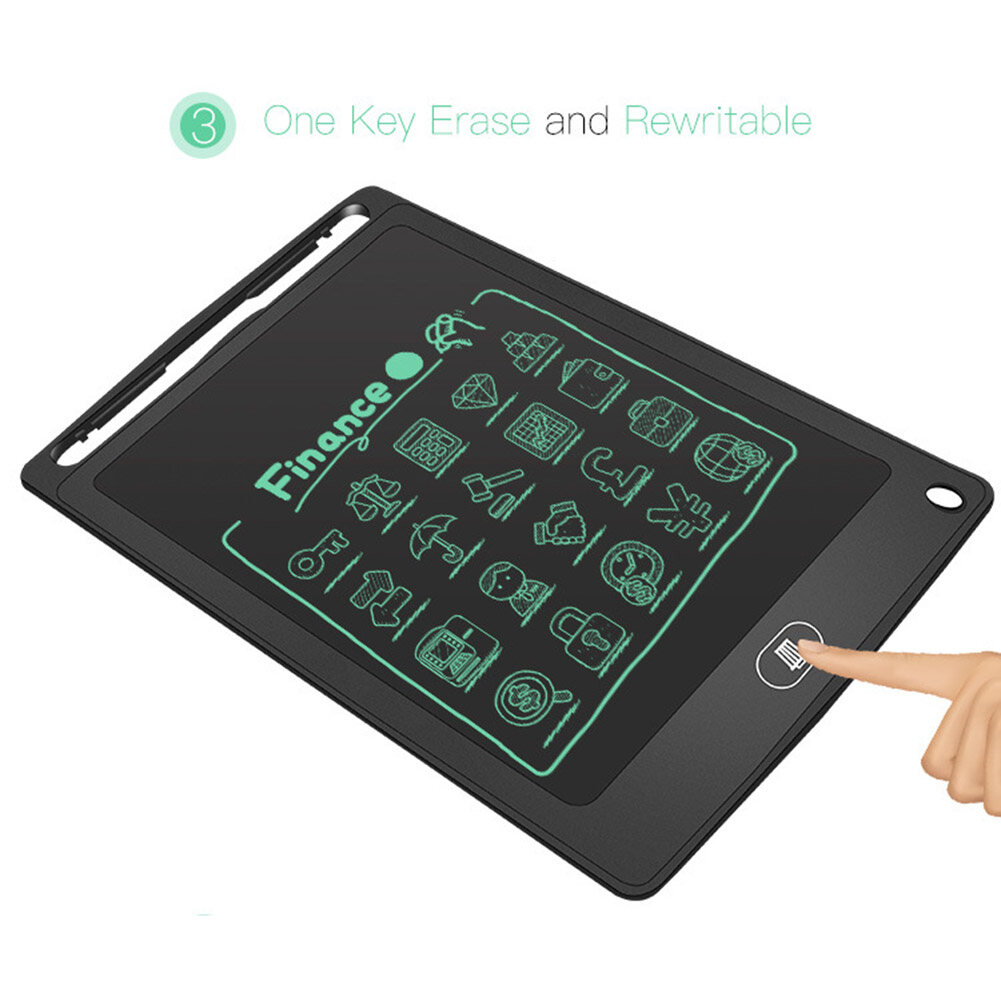 Bảng Viết Điện Tử Cầm Tay Kỹ Thuật Số + Bút Stylus Bảng Vẽ Nguệch Ngoạc Cho Trẻ Em