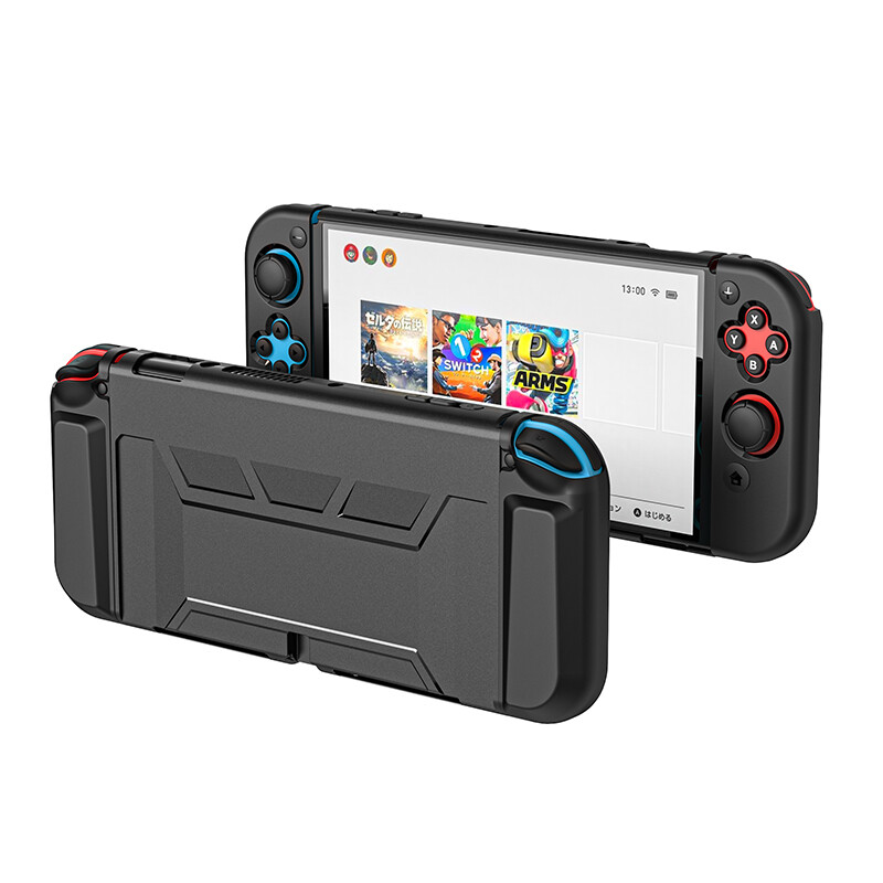 Disour new switch oled case for nintendo switch oled back cover switch oled tpu ns oled gaming protective shell