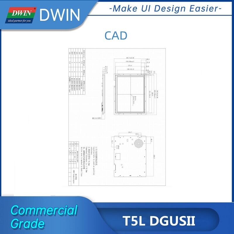 Dwin 10.4 Inch 1024*768 Resolution Tft Lcd Smart Touch Screen Wide Viewing Angle With Speaker Commercial Grade Dmg10768c104_03w