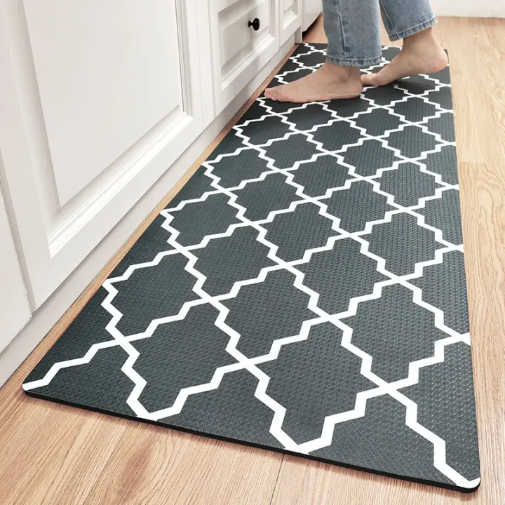 Anti Slip Kitchen Mat Waterproof And Oil Proof Carpets Non Slip Kitchen Rugs Kitchen Mat Pvc Floor Mats Nordic Carpet Kitchen Mat Floor Long Kitchen Foot Mat Door Mat For Kitchen Lazada Ph