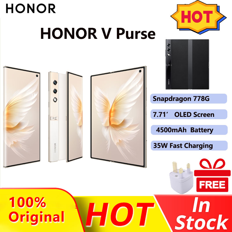 100% Original Honor V Purse 5G Phone/ Snapdragon 778G /16GB+512GB