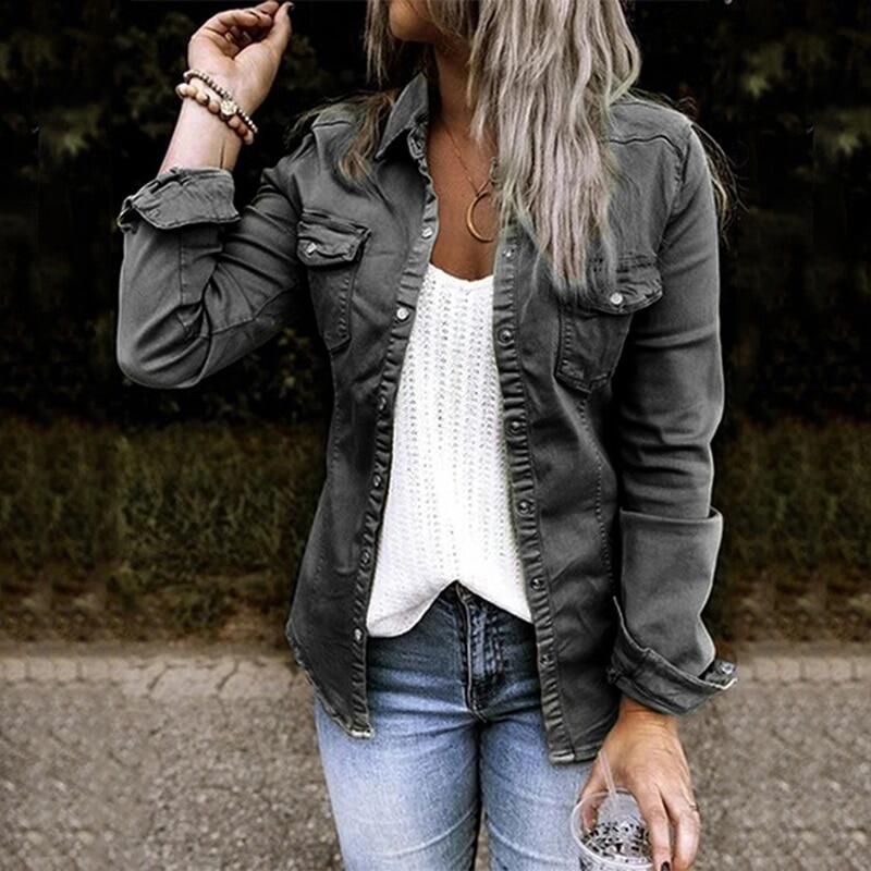 denim jacket for mens with fur collar