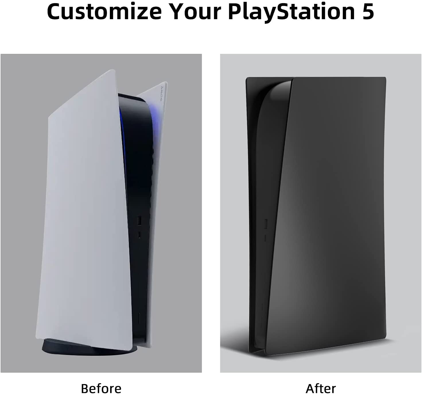 Faceplate for Ps5 Housing Shell Digital Edition Plastic Hard Plate Skin Case Replacement Dustproof for Playstation 5 Console
