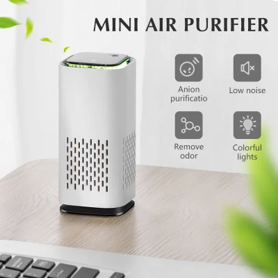 【Ready Stock in Malaysia】Mini Air Purifier Air Freshener Air Cleaner Negative Ion Air Purifier Air Fresh with 7 Color Light Home Room Car Cleaner Remove Smoke Odor/ Air Dust / Cooking Odors / Pet Dander / Smog / PM 2.5 / Anti Allergies