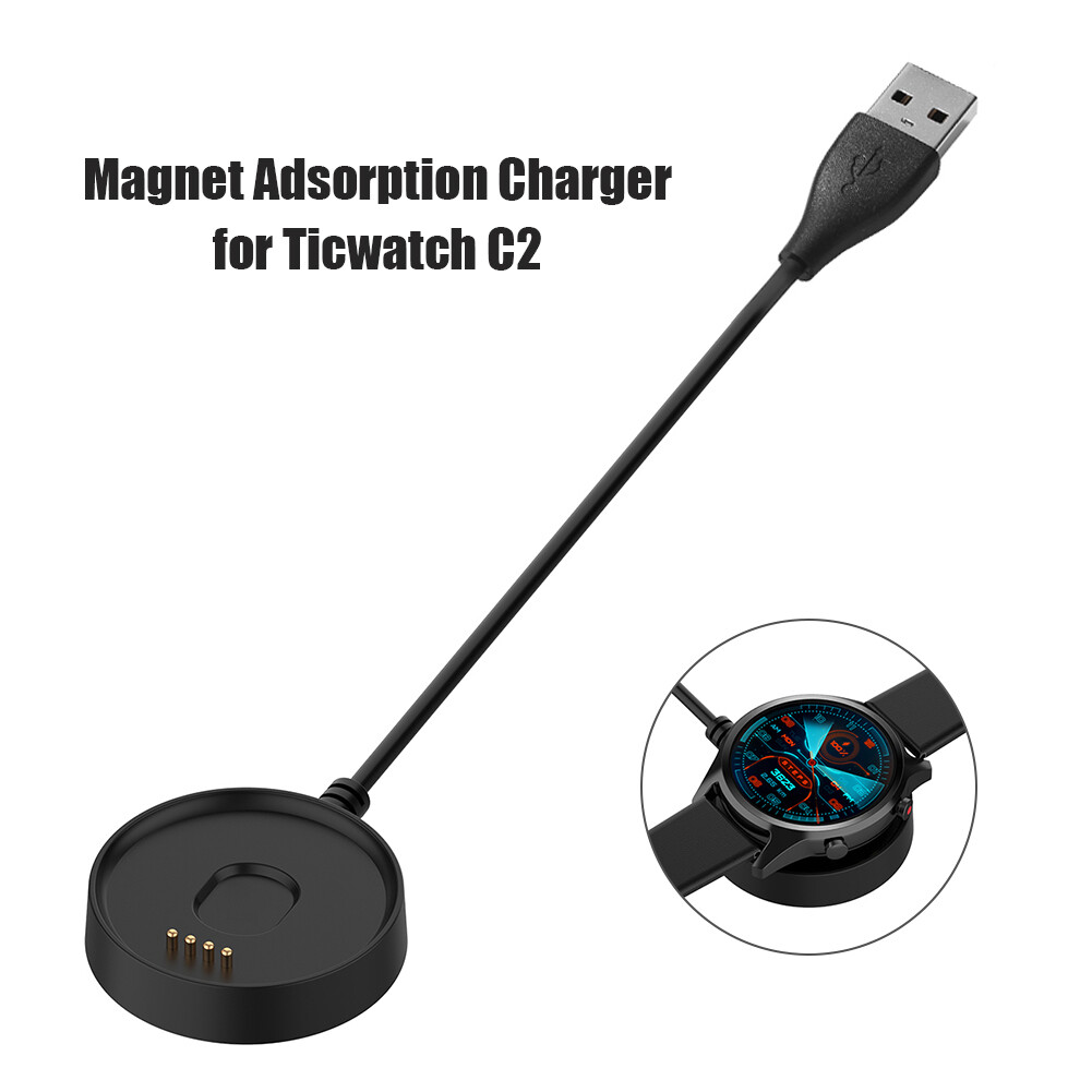 Smart Watch USB Fast Charging Cradle Dock Cable Replacement for Ticwatch C2
