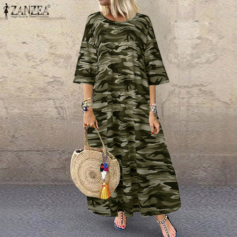 camouflage shirt dress