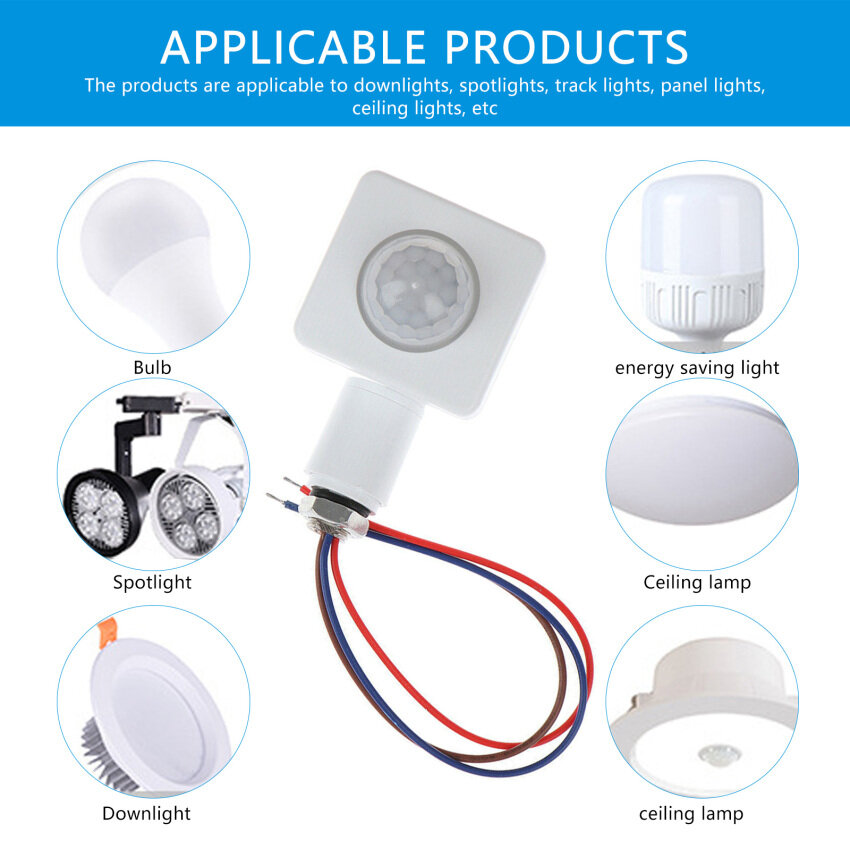 220V PIR Body Infrared Motion Sensor Automatic Switch Infrared Intelligent