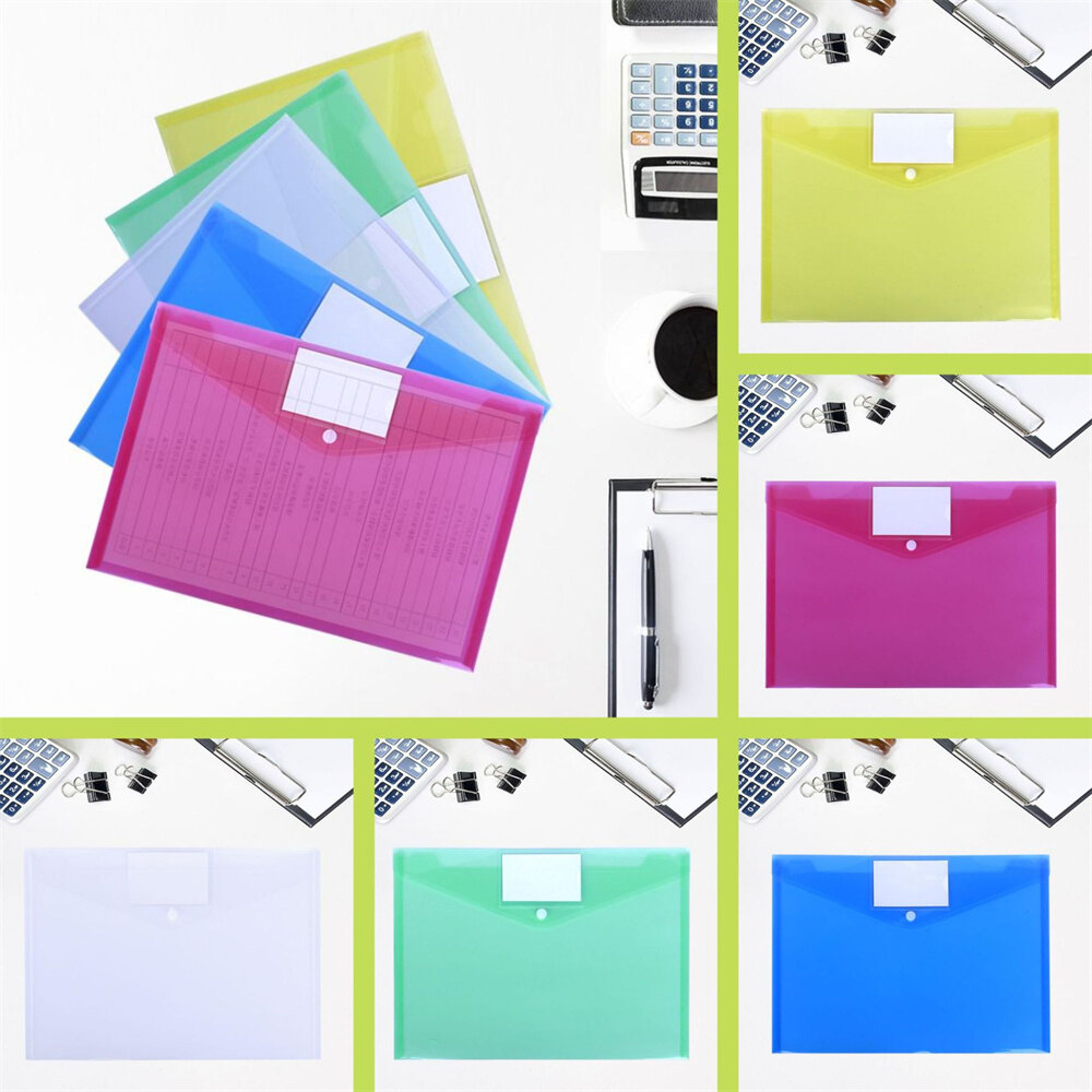 Student Stationery Pouch School Document Organizer Student Folder Organizer Information Pocket Filing Bag Transparent Document Storage Pouch