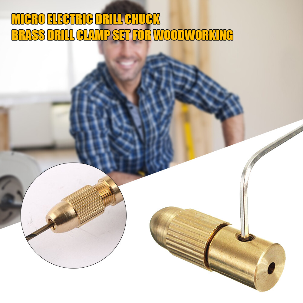 Bộ 7 Cái Đầu Kẹp Mũi Khoan Mini 0.5-3.0Mm Đầu Chuyển Đổi Đầu Kẹp Xoắn Siêu Nhỏ Với Cờ Lê Lục Giác