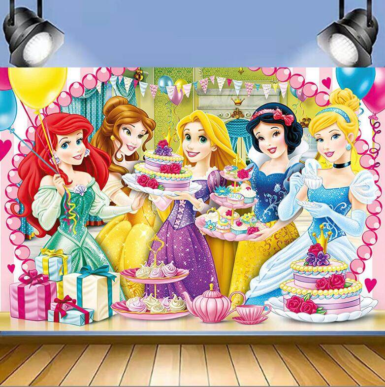 Princess Photography Backdrop Party Photo Background for Girls Birthday ...