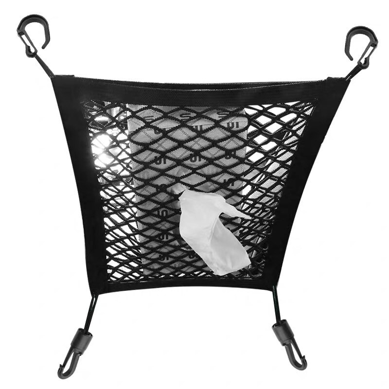 [HOT W] Car Styling Storage Elastic Net Mesh Seats Net Pocket Storage Bag Storage Net Auto Safe Driving Prevent Child Interference