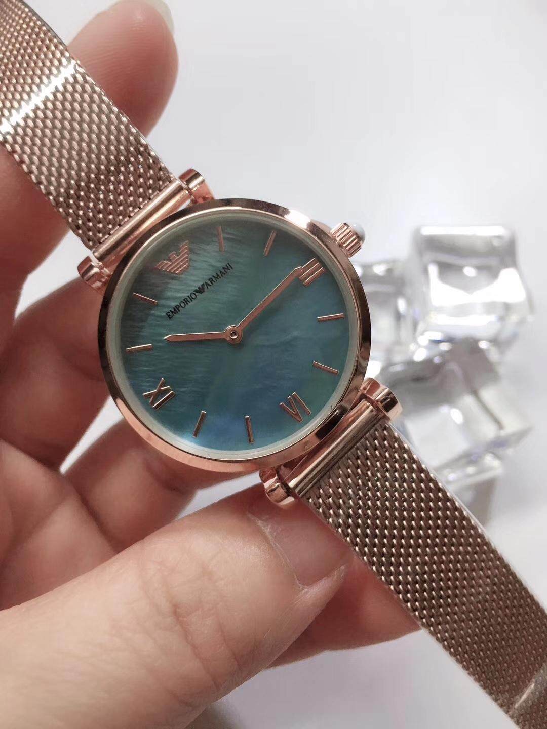 Baru Original_Armani Merek Arloji Mewah Fashion Elegan Sederhana Yang Cantik Temperamen Liar Jam Tangan Kuarsa Wanita Multi-Fungsi Jam Tangan Tahan Air