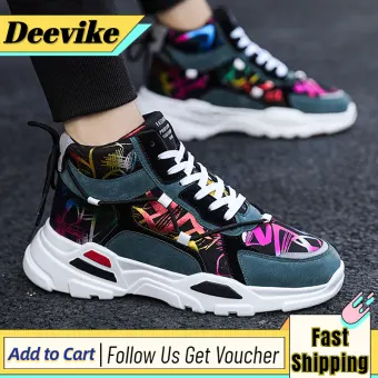 floral high top sneakers