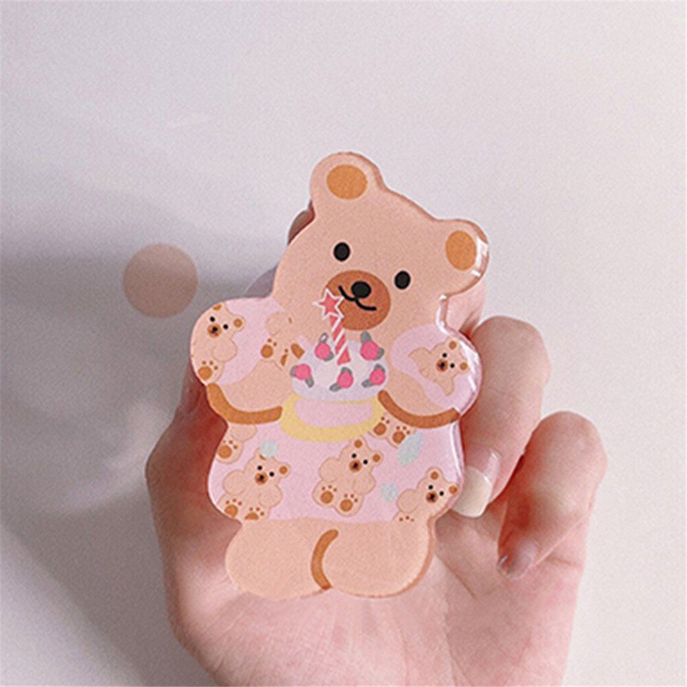 3D Cat Cake Bear Air Bag Cute Cartoon Cute Dog Mobile Phone Air Bag Holder Telescopic Mobile Phone Holder