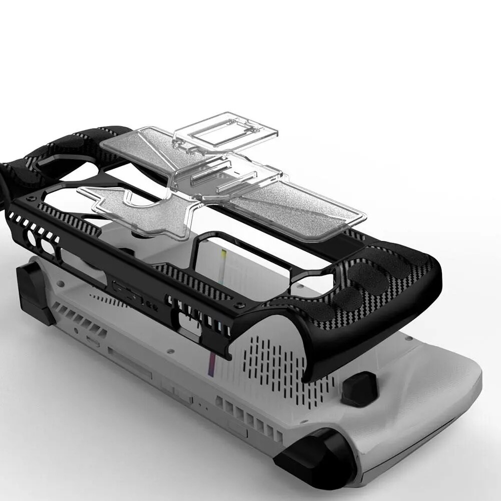 PC + Vỏ TPU cho ASUS ROG đồng minh Bảng điều khiển trò chơi Ốp bảo vệ với khung đứng chủ bảng điều khiển cầm tay Ốp lưng Phụ kiện chơi game cho ROG Đồng Minh Bìa